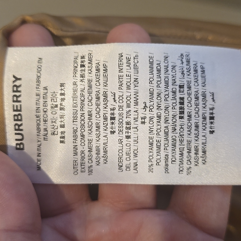 Burberry Cashmere Wool Camel Color Classic Trench Coat Size 2 - Picture 13 of 16